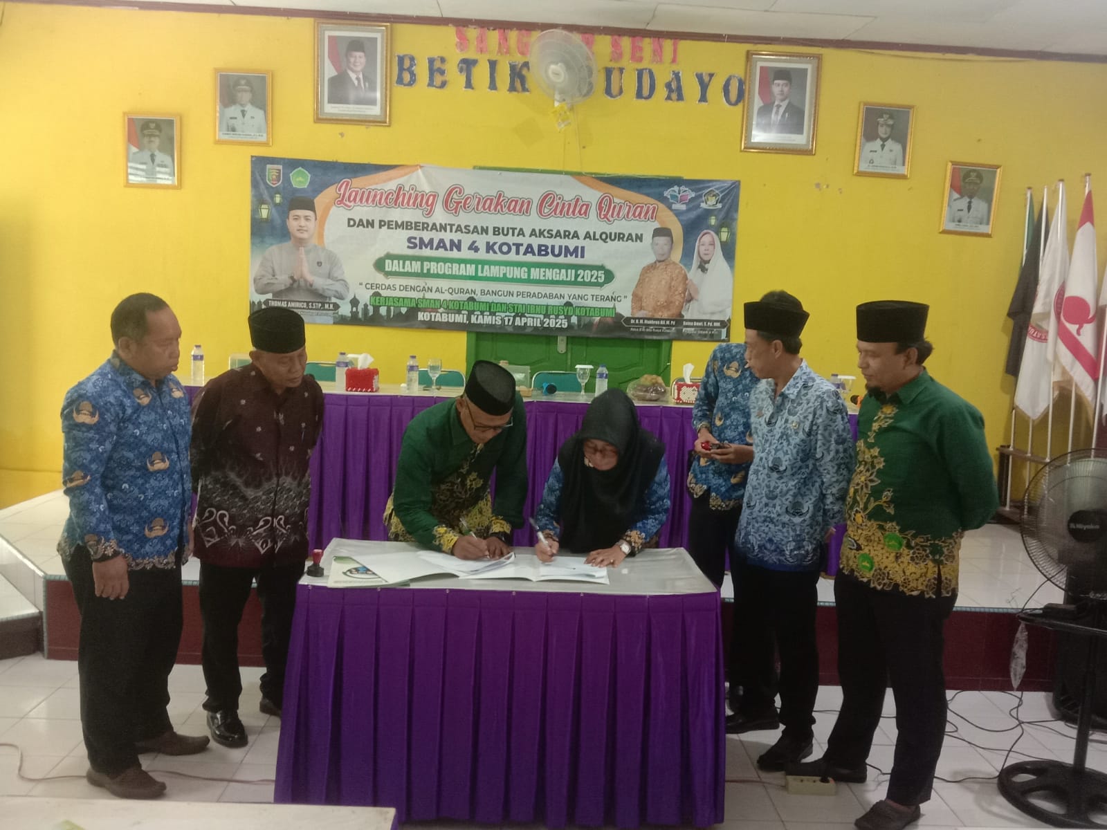 SMAN 4 Kotabumi Launching Program Lampung Mengaji