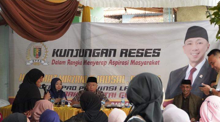 Anggota DPRD Rahmat Mirzani Djausal Serap Aspirasi Warga Way Halim Permai