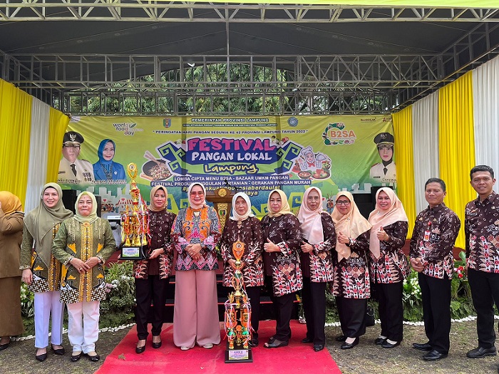 Kabupaten Lambar Raih Juara I Bazar UMKM Pangan Lokal-Juara III Lomba Cipta Menu B2SA Tingkat Provinsi 