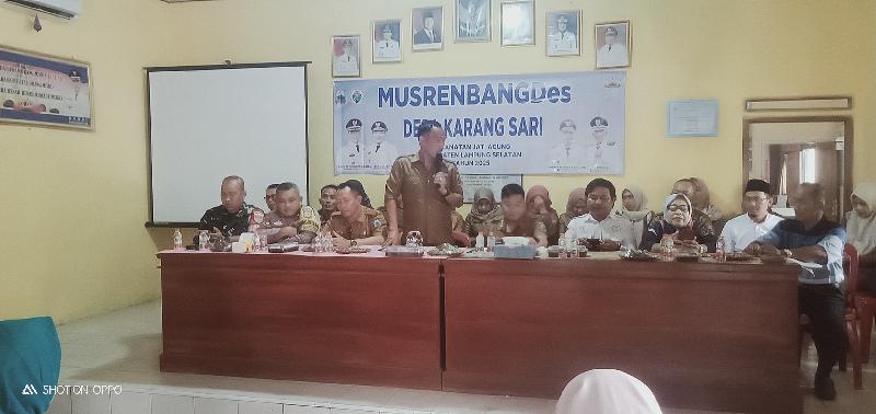Gelar MusrenbangDes  Pembangunan infrastruktur  jadi prioritas Desa Karangsari