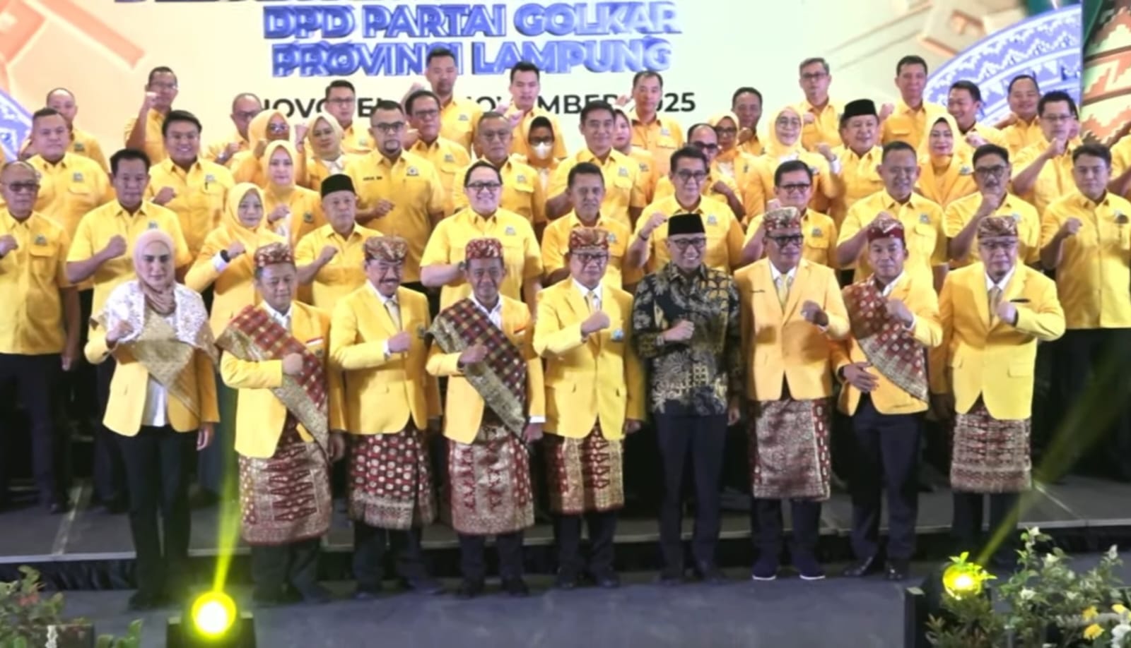 Kepengurusan DPD Golkar Lampung Resmi Dikukuhkan, Hanan A Rozak Siap Bangkitkan Kejayaan