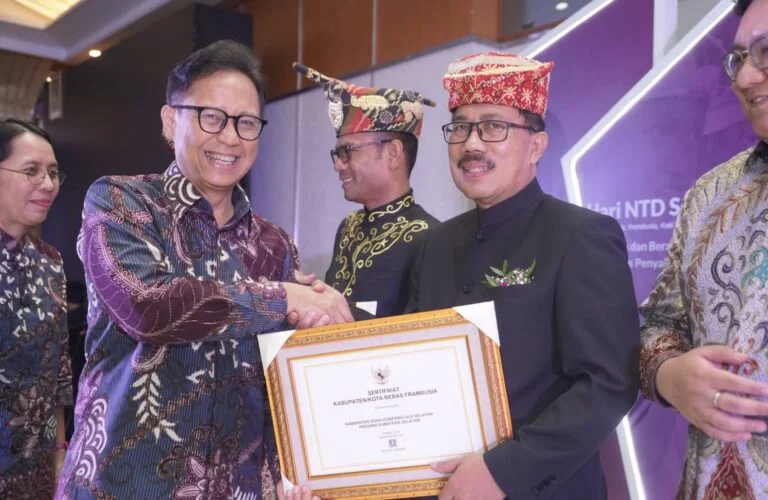 Lampung Selatan Terima Penghargaan Sebagai Kabupaten Bebas Frambusia