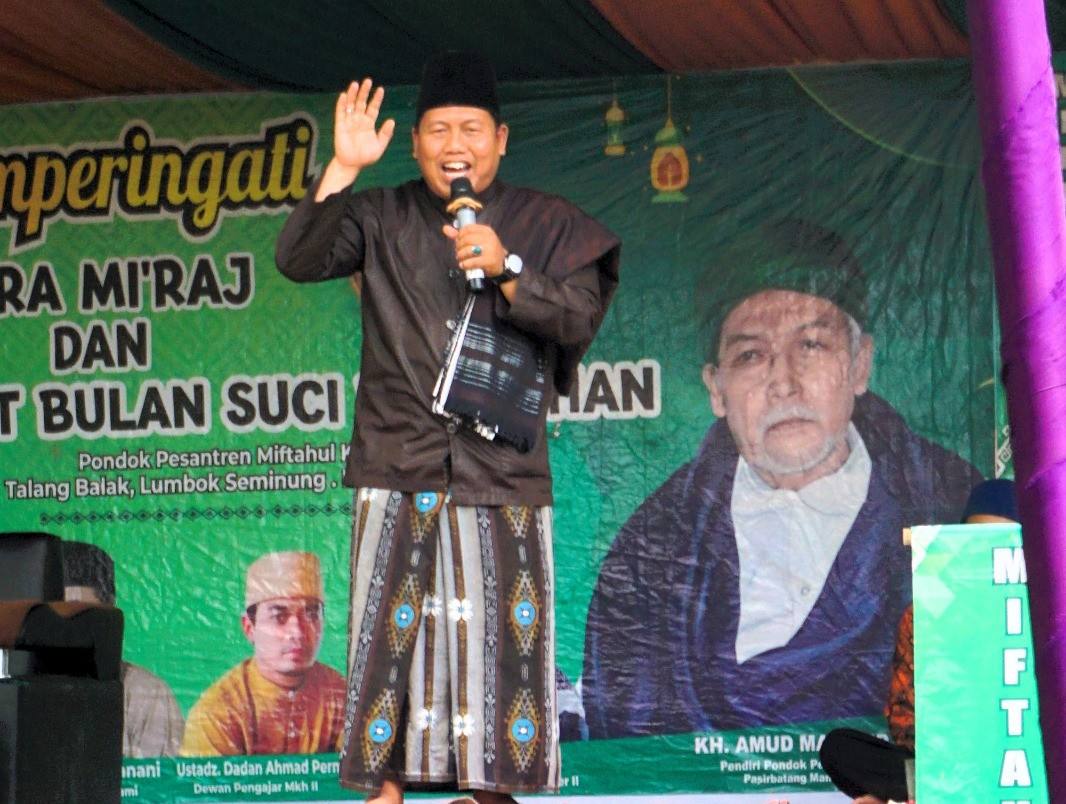 Wakil Rois Syuriah MWCNU Balik Bukit Himbau Masyarakat Kembali Menata Hati Bersatu dan Damai Pasca Pemilu