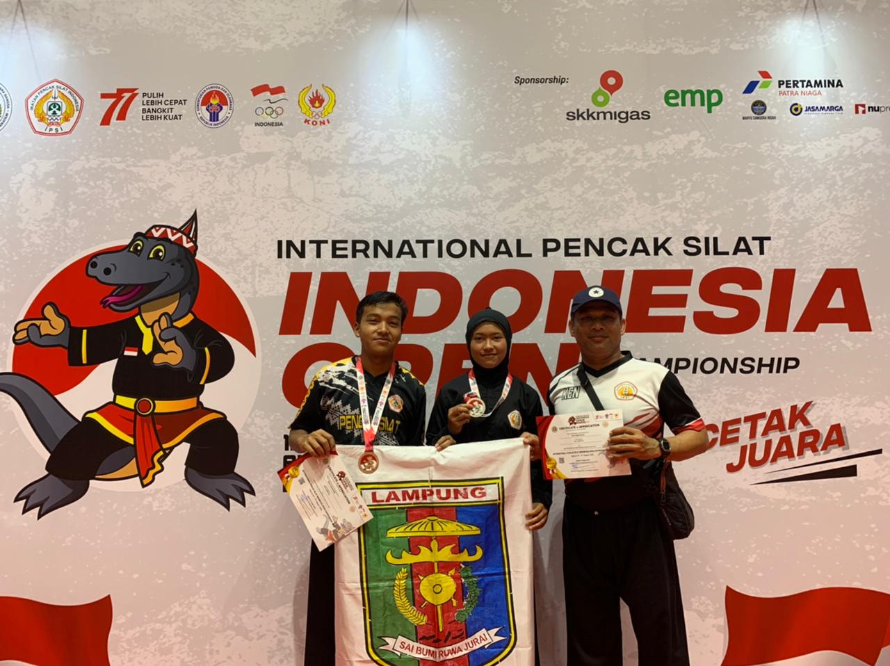 Wakili Lampung di Kejuaraan Nasional, Dua Pendekar IPSI Lambar Bawa Pulang Medali