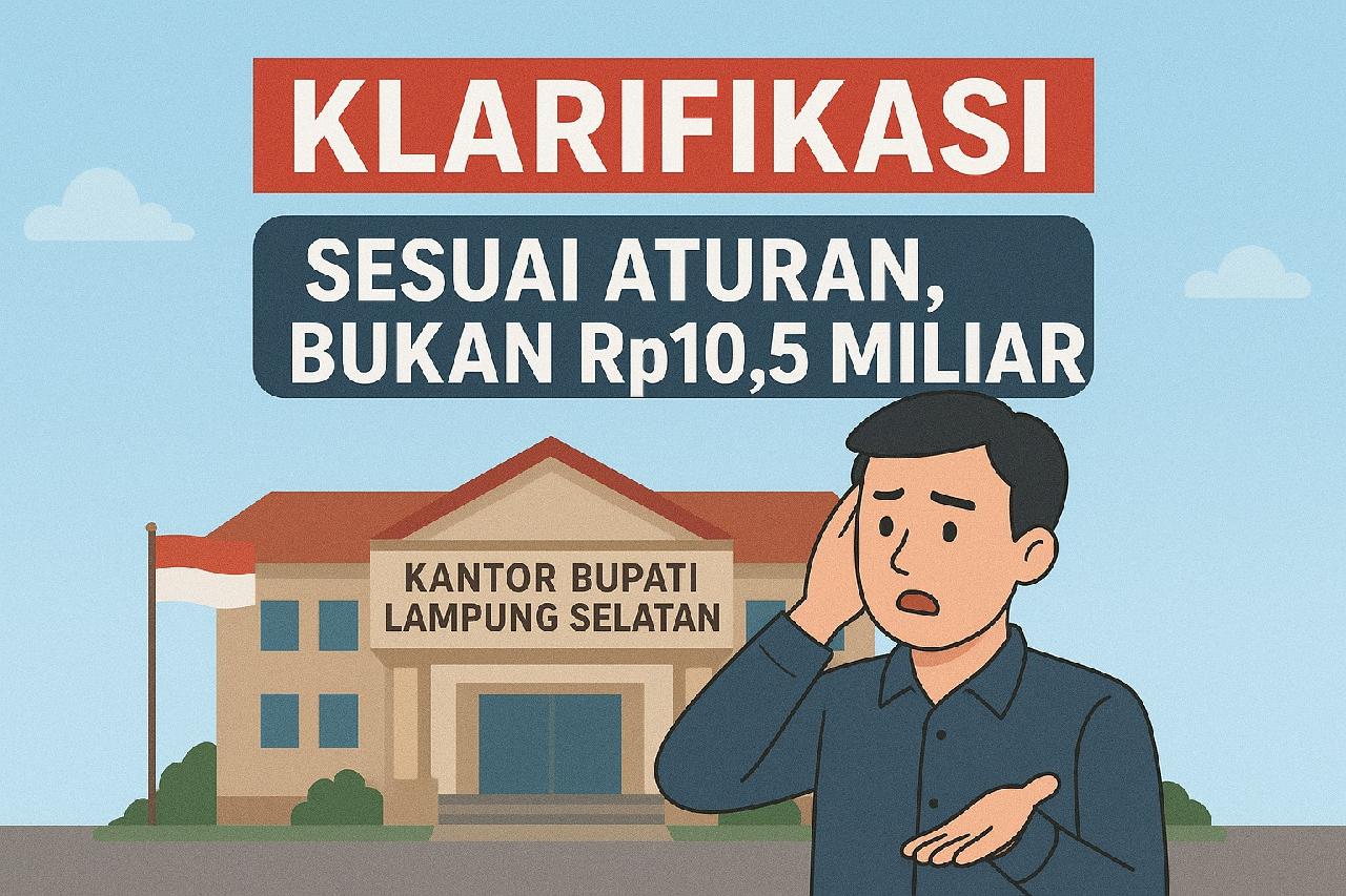 Pemkab Lampung Selatan Klarifikasi Isu Anggaran BPO Bupati, Bukan Rp10,5 Miliar