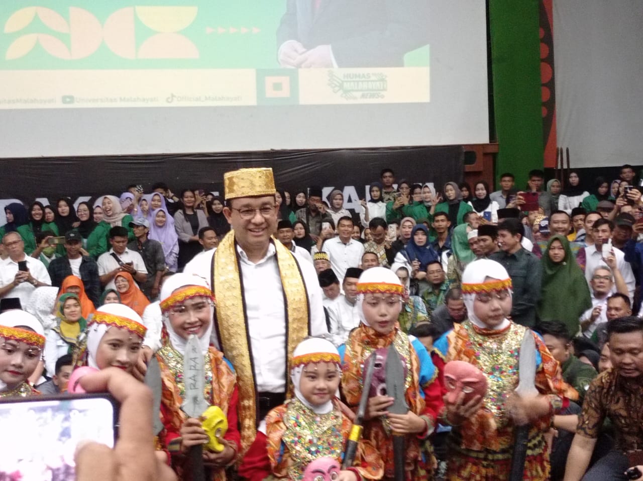 Kedatangan Anies Baswedan di Universitas Malahayati Bandar Lampung Disambut Antusias 