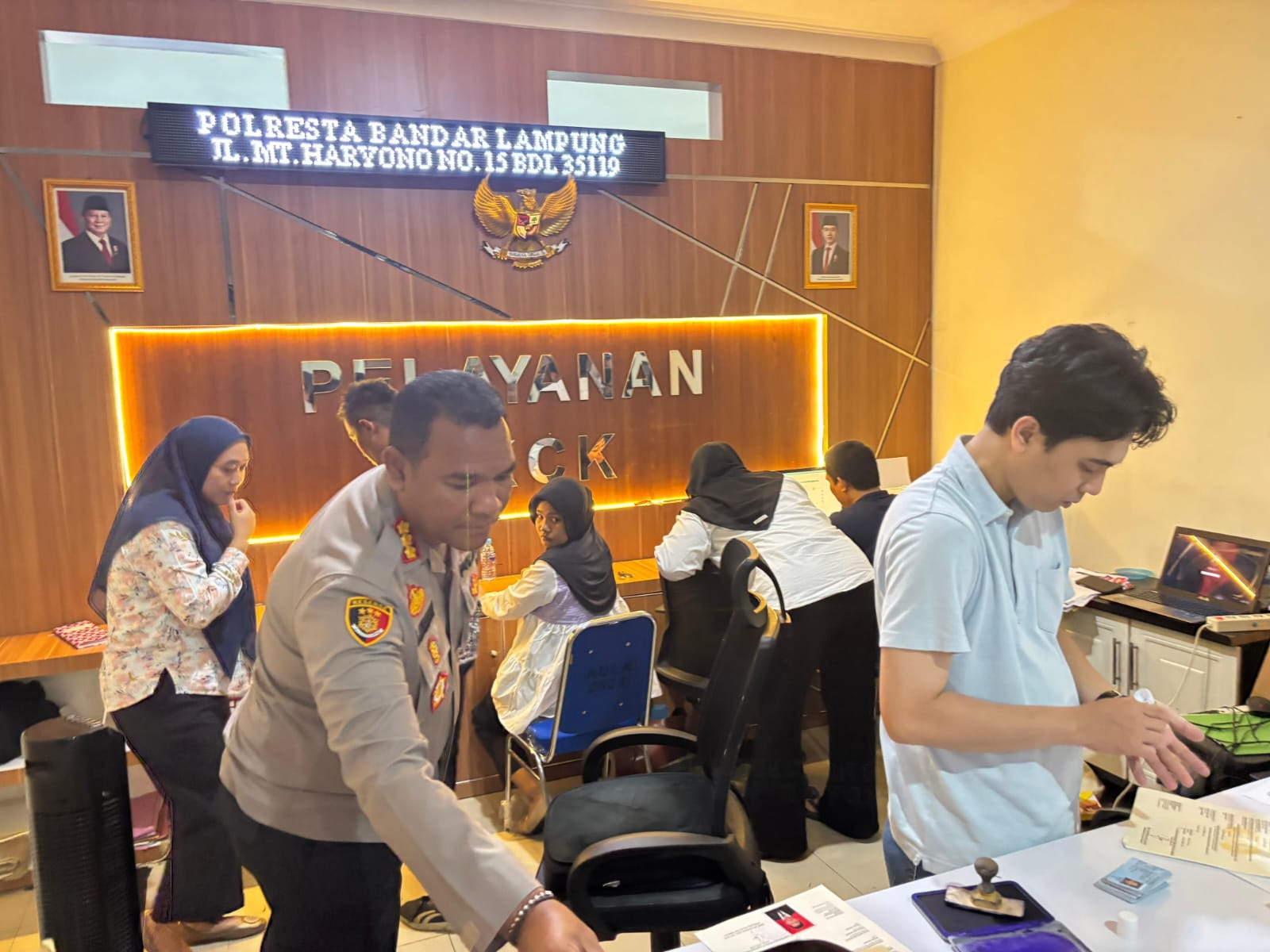 Kapolresta Bandar Lampung Tinjau Pelayanan SKCK, Pastikan Cepat dan Transparan