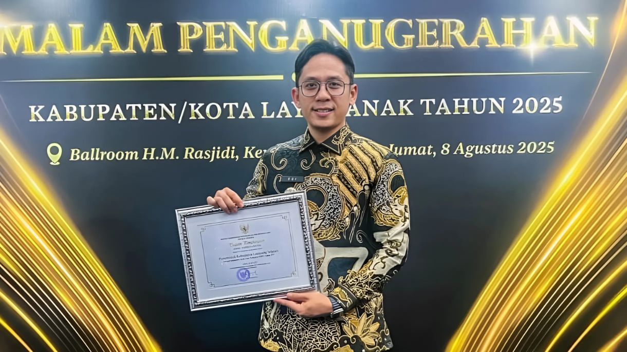 Lampung Selatan Pertahankan Predikat Nindya KLA 2025 dengan Skor Lebih Tinggi