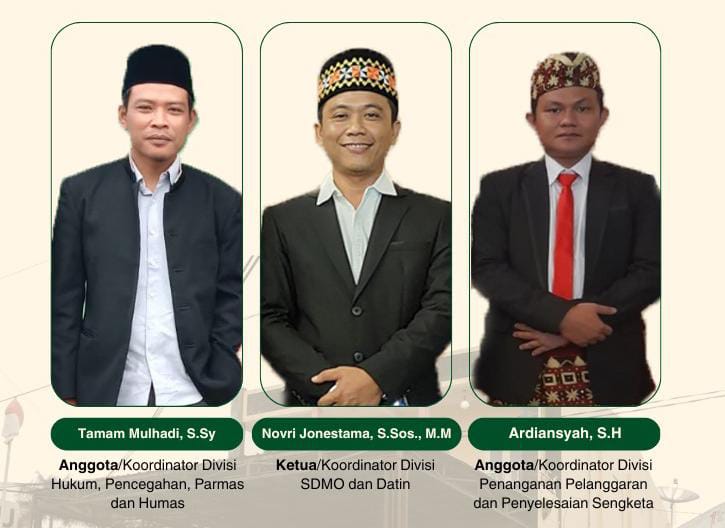 Wajah Baru, Berikut Komposisi Komisioner Bawaslu Lampung Barat Periode 2023-2028