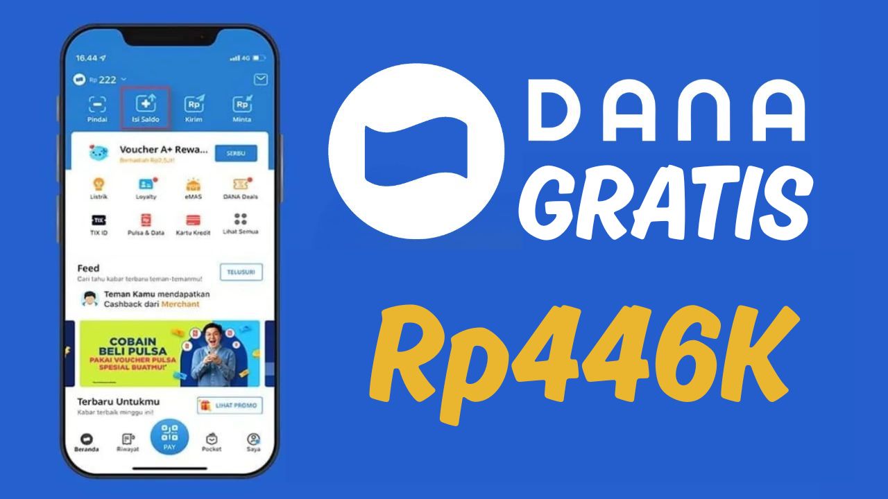 Saldo DANA Kaget Rp446.000 Dibagikan Sore Ini, Begini Cara Klaim yang Benar