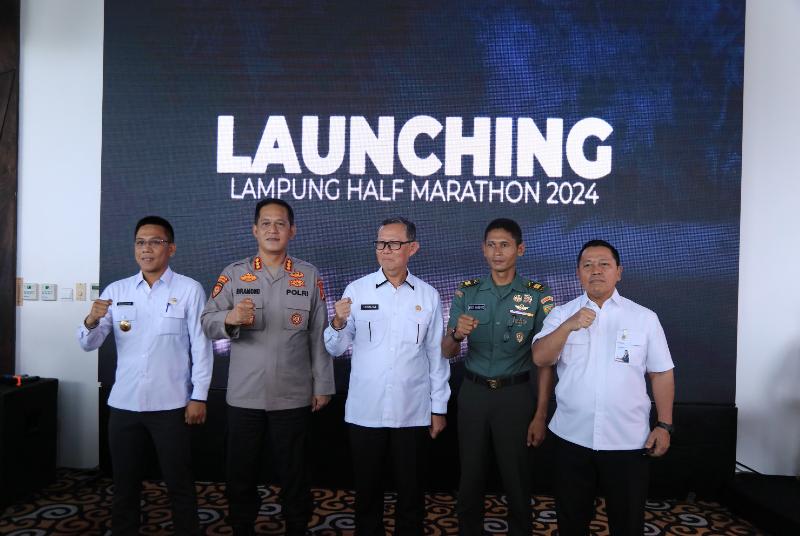 Sekdaprov Fahrizal Luncurkan Lampung Half Marathon 2024, Pendaftaran Sudah Buka Secara Online 