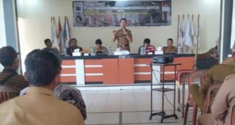 Inspektorat Lampung Selatan Sosialisasi Permendagri No 73 Tahun 2020 di Kecamatan Jatiagung 