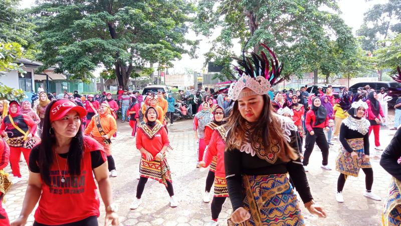 Ratusan Warga Meriahkan Rangkaian HUT Kota Bandarlampung di Kecamatan Rajabasa