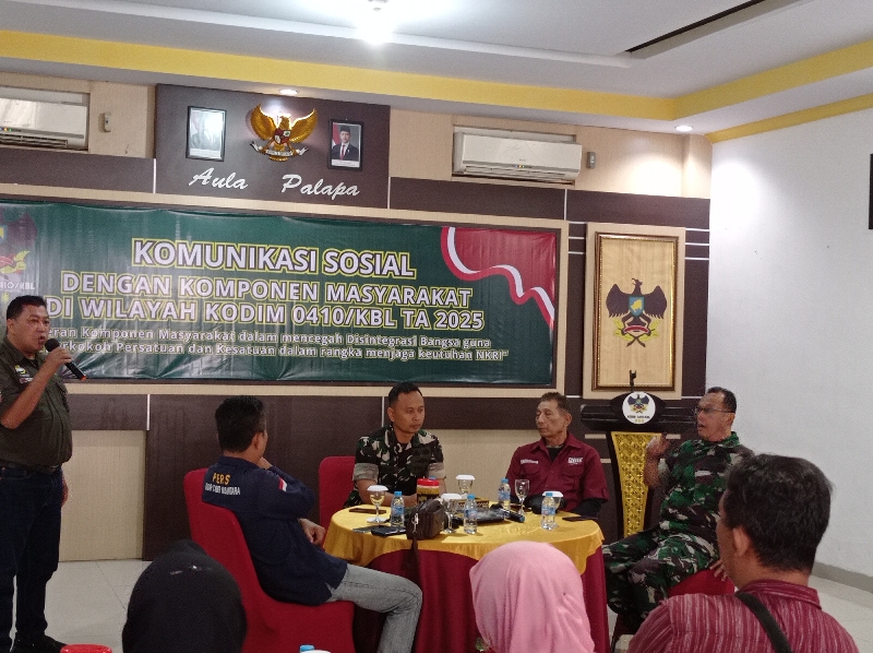 Pererat Sinergi, Dandim 0410/KBL Gelar Coffee Morning Bersama Insan Media