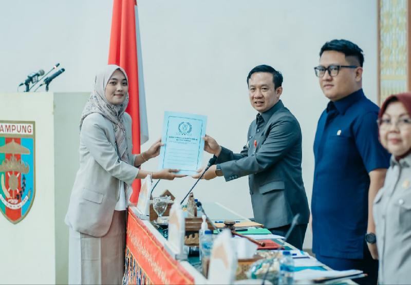 Pemprov Lampung Setujui Enam Raperda, dari Pertambangan hingga Satu Data