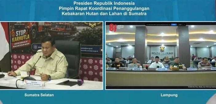 Presiden Titip Lampung ke Mirza, Penanganan Karhutla Way Kambas Diminta Maksimal