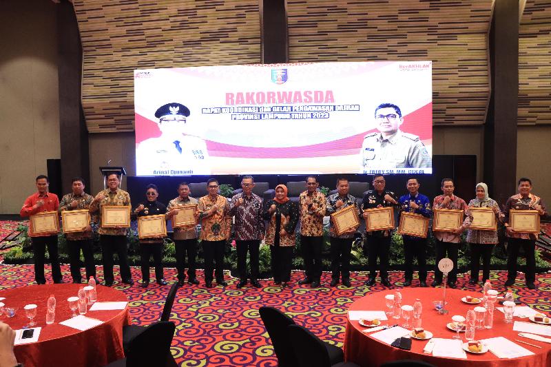 Sekdaprov Fahrizal Buka Rakorwasda Provinsi Lampung