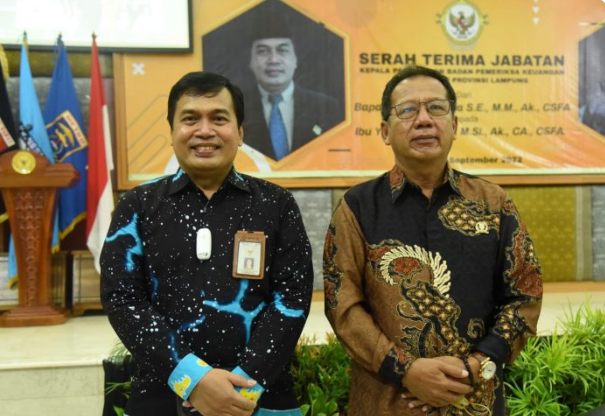 Ketua DPRD Lampung Mingrum Gumay Hadiri Sertijab Kepala BPK Lampung