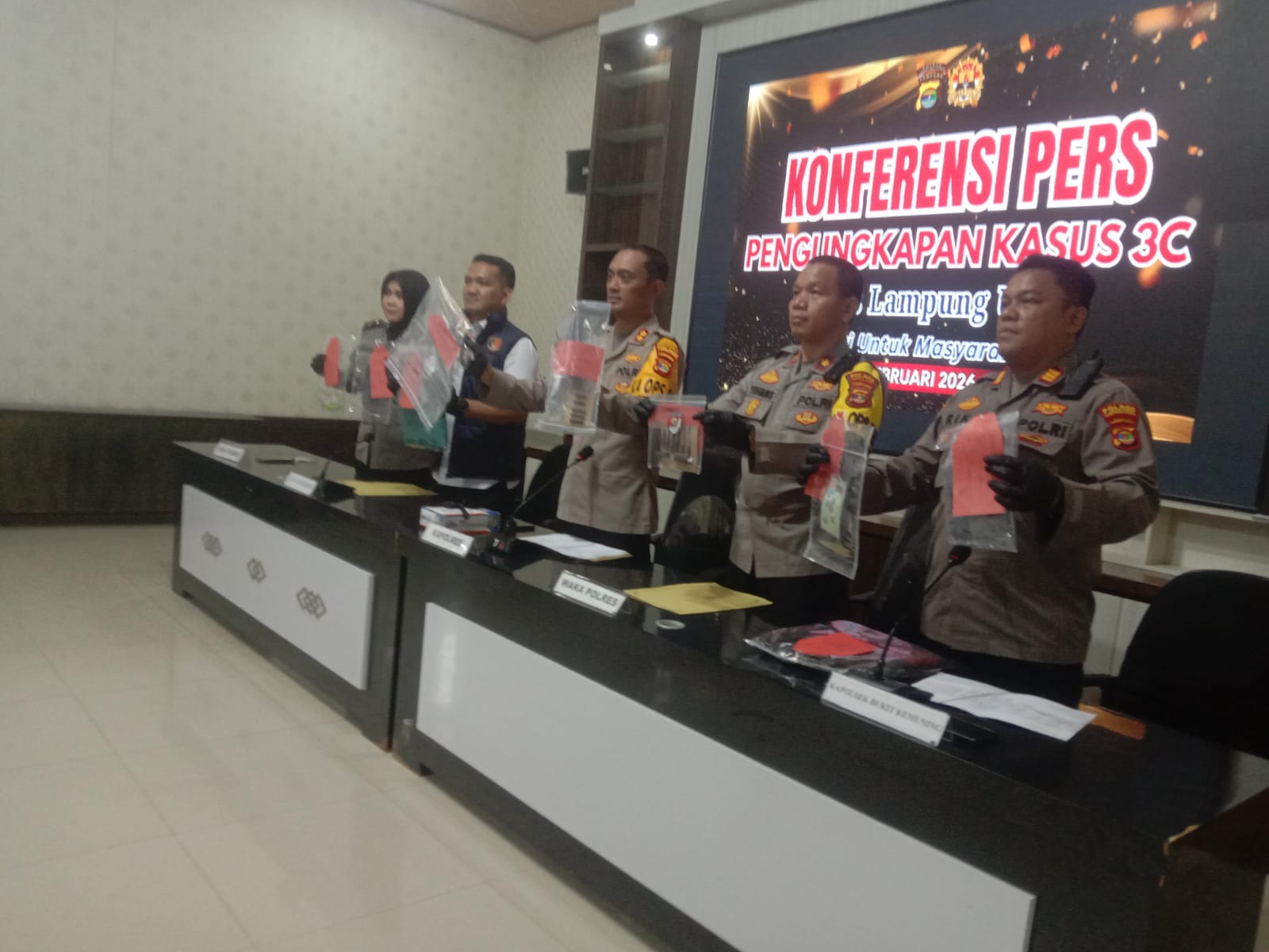 Polres Lampung Utara Ungkap Puluhan Kasus Curat dan Curanmor Dalam Dua Minggu