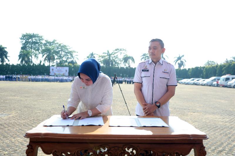 Riana Sari Tanda Tangani Kerja Sama dengan Disdikbud Lampung