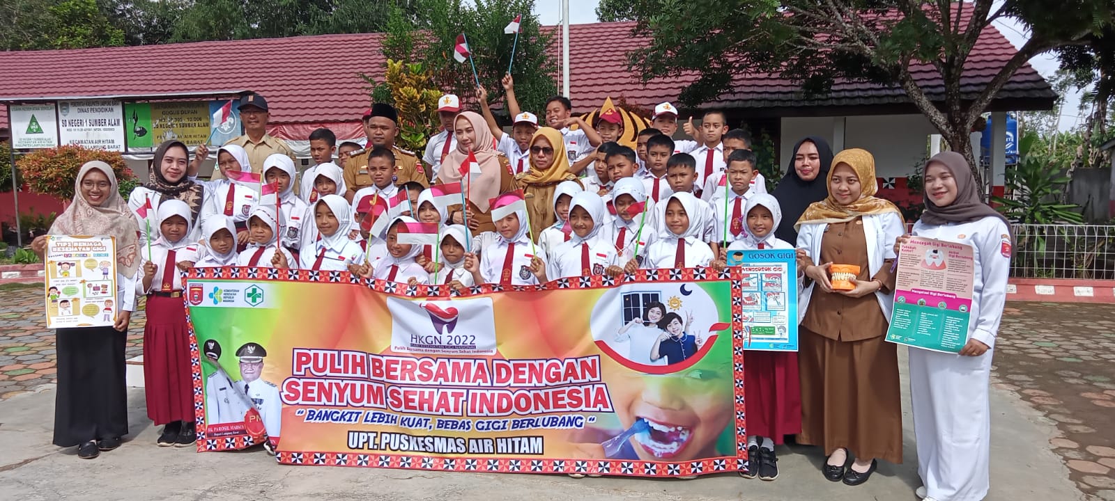 Momen HKGN, Puskesmas Airhitam Sosialisasi Kesehatan Gigi di SDN 1 Sumberalam