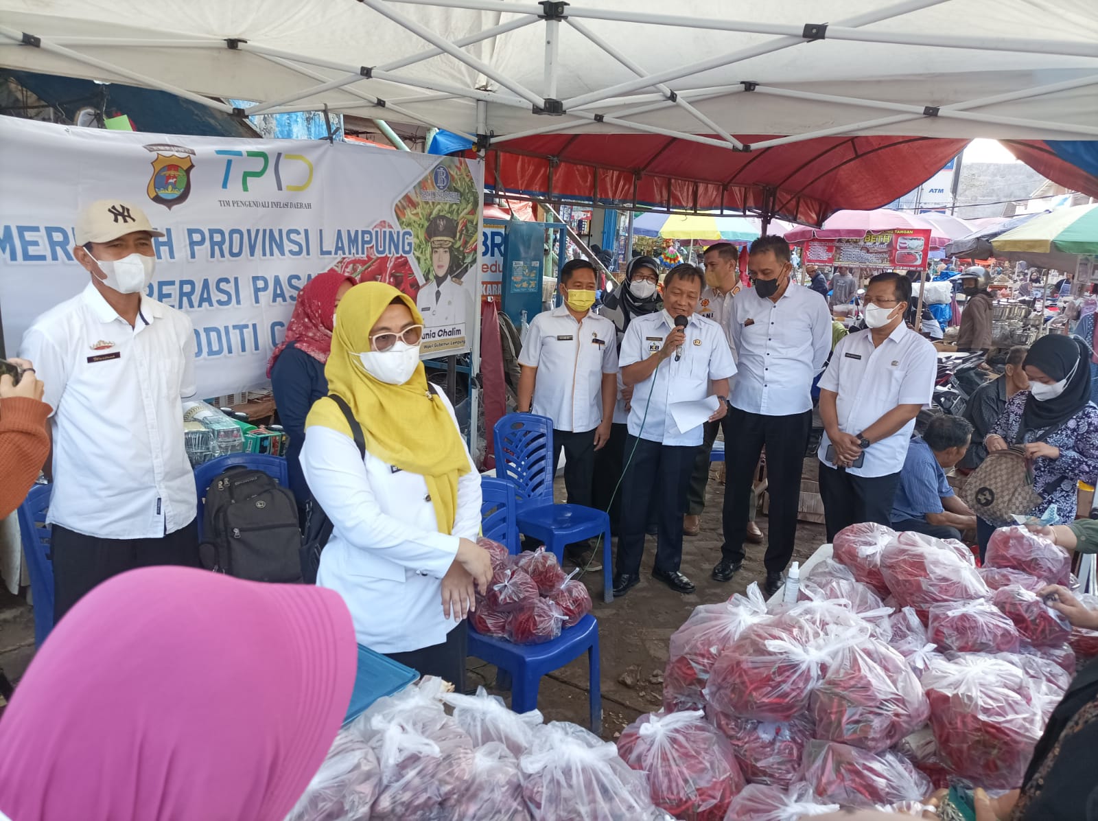 Jaga Stabilitas Harga Cabai dan Bawang Merah, Pemprov Lampung Gelar Operasi Pasar 