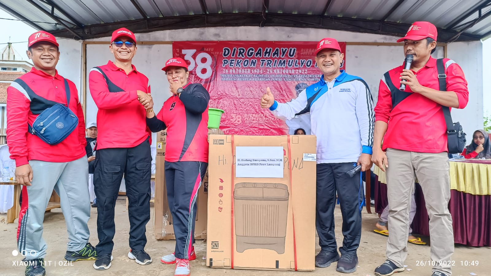 Puncak HUT Pekon Trimulyo Ke 38 Bertabur Hadiah