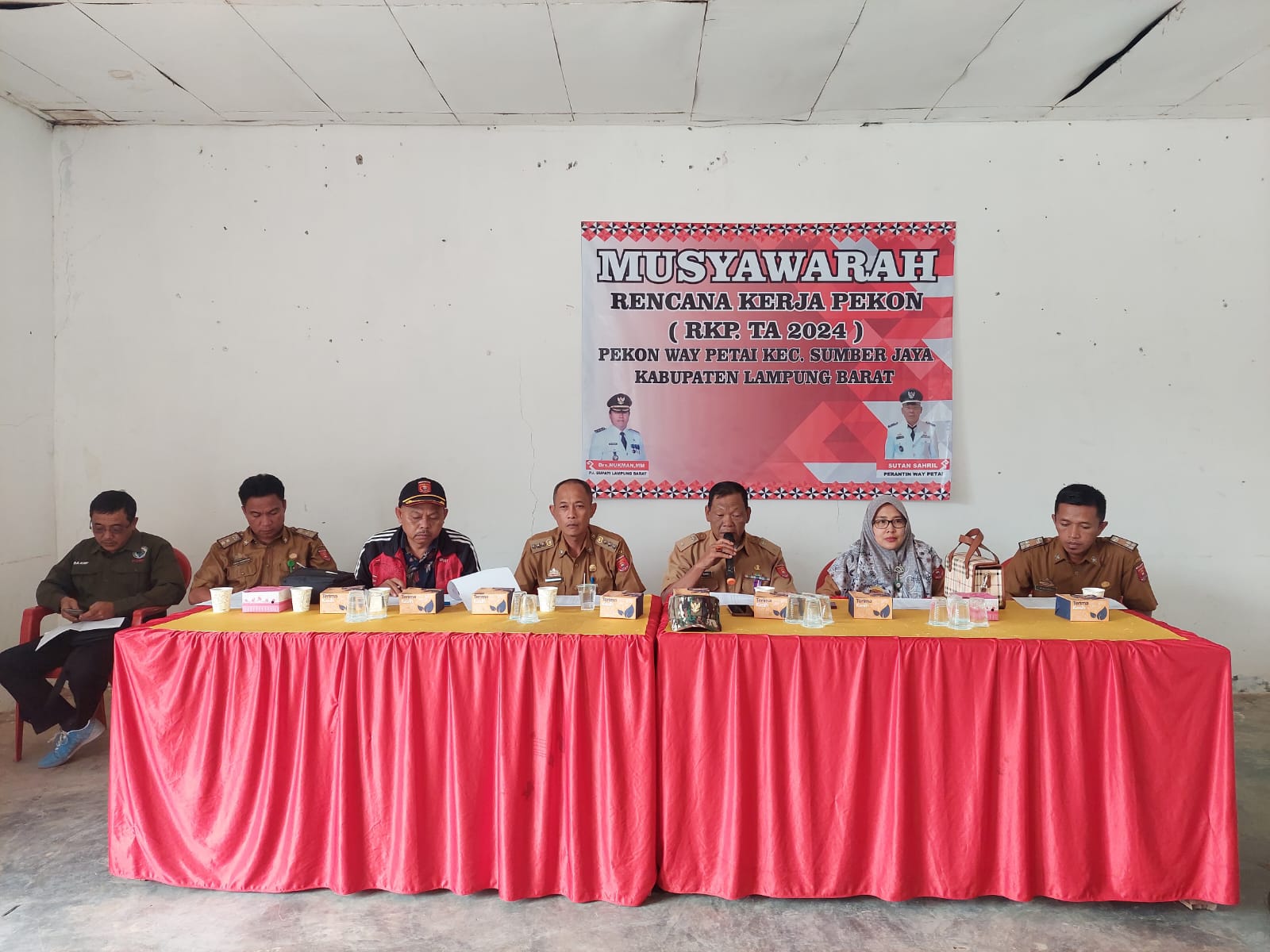 Pimpin Musrenbang RKP 2024  Pekon Way Petai, Berikut Pesan Camat Sumber Jaya