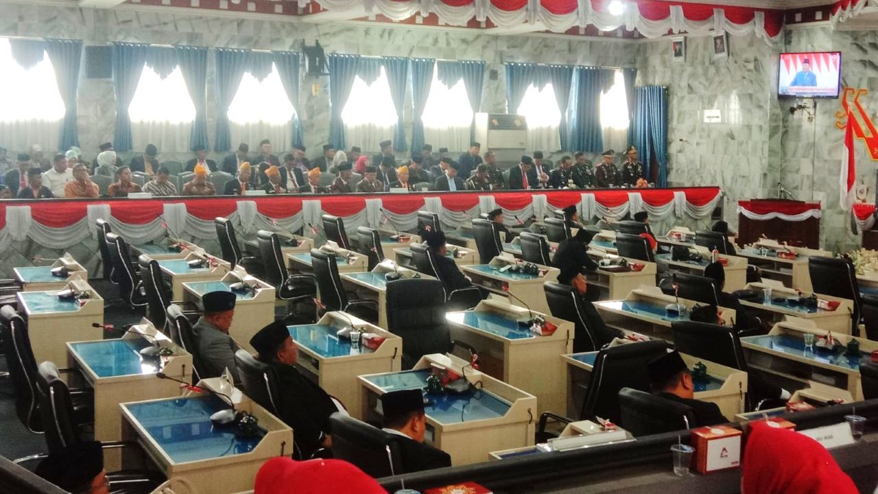 Kursi Kosong DPRD Lampung Utara Hiasi Momen Pidato Kenegaraan Presiden