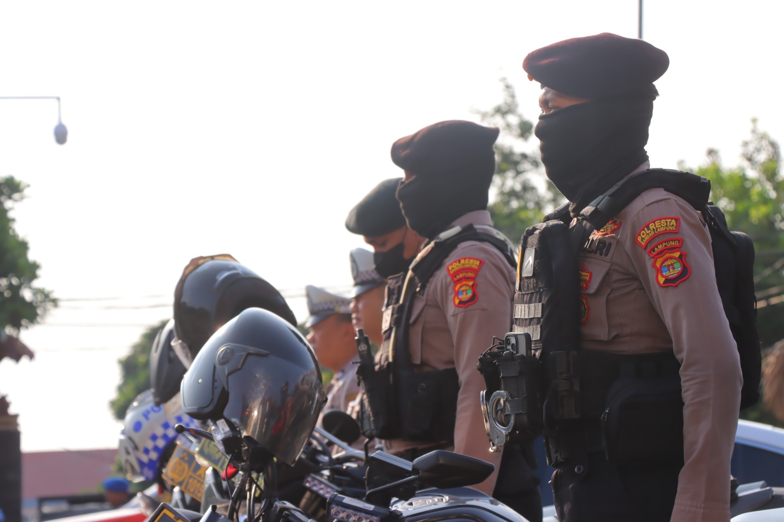 160 Polisi Amankan Kampanye Hari Pertama Pilwakot Bandar Lampung