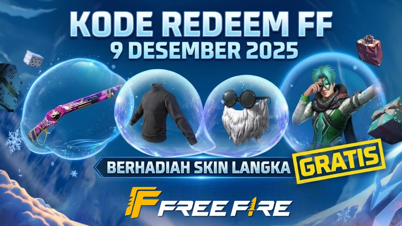 Klaim Hadiah Gratis Sekarang! 60 Kode Redeem FF Valid 9 Desember 2025