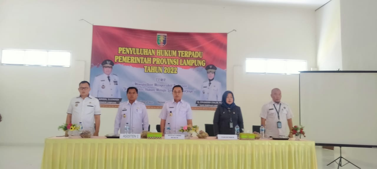 Pemprov Lampung Gelar Penyuluhan Hukum Terpadu di Pringsewu   