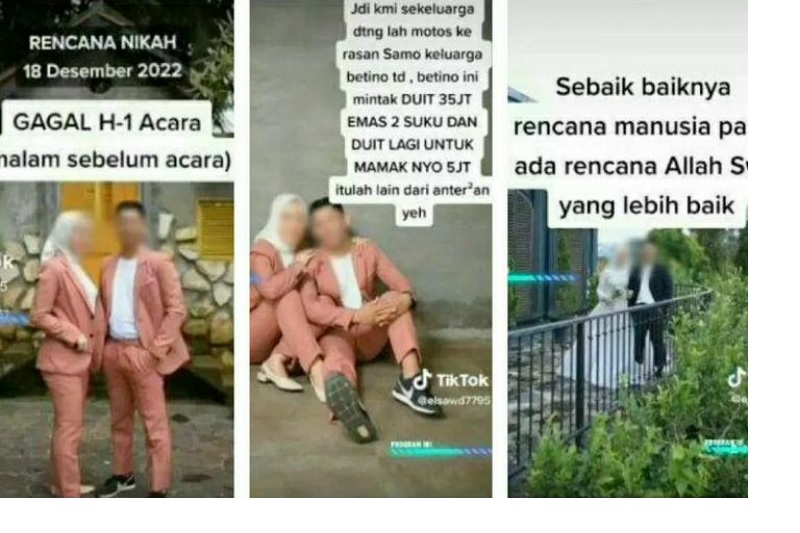 Viral!! Mahar Kurang Rp700 Ribu, Pria Asal Sumsel Ini Batal Menikah