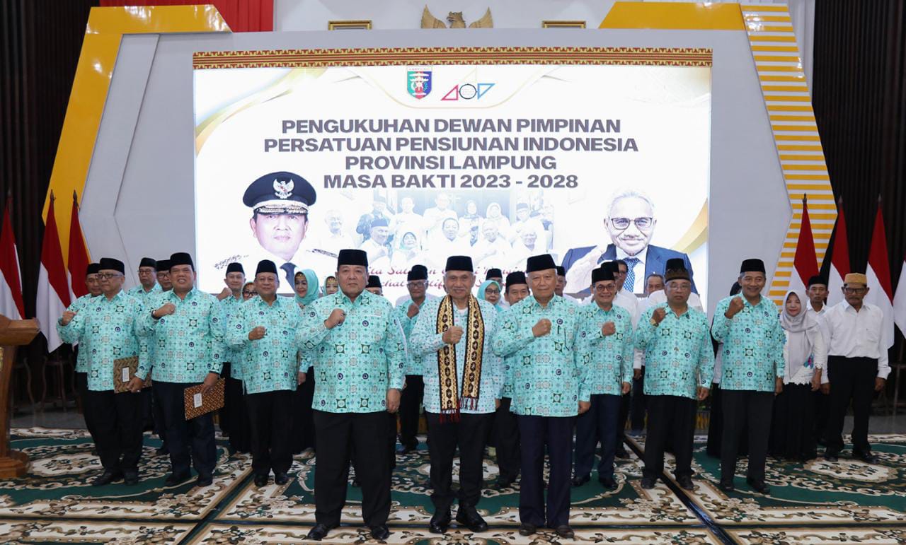 Gubernur Lampung Arinal Djunaidi Resmi Dikukuhkan Jadi Ketua PPI Provinsi Lampung Masa Bakti 2023-2028