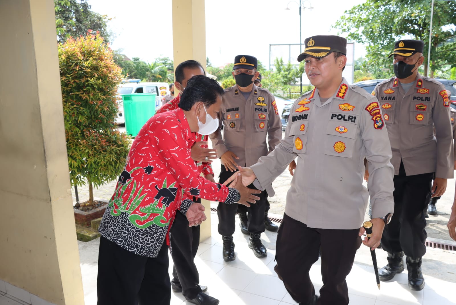 Berkunjung ke Polsek Jajaran, Kapolresta Bandar Lampung Ingatkan Anggota Jaga Marwah Polri