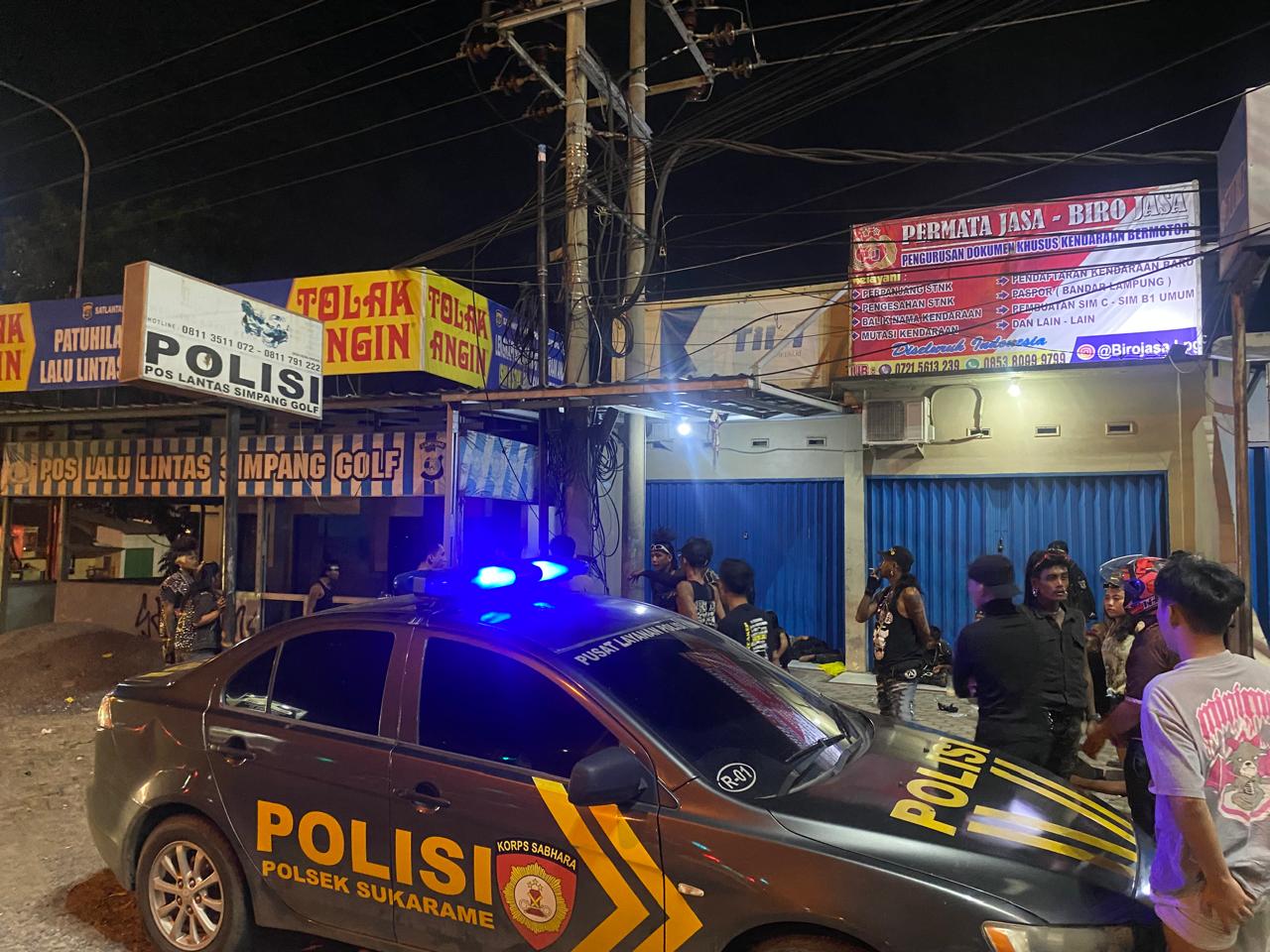 Meresahkan Masyarakat, Polsek Sukarame Bubarkan Gerombolan Anak Punk