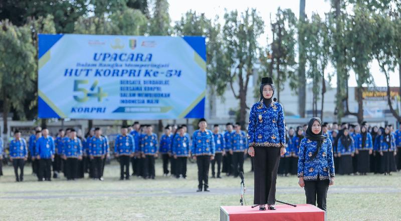 Wagub Jihan Pimpin HUT ke-54 KORPRI, Tekankan Reformasi Birokrasi dan Inovasi Pelayanan