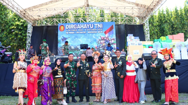 Kodim 0410 Bandar Lampung Sukses Gelar Upacara Peringatan HUT TNI ke-80