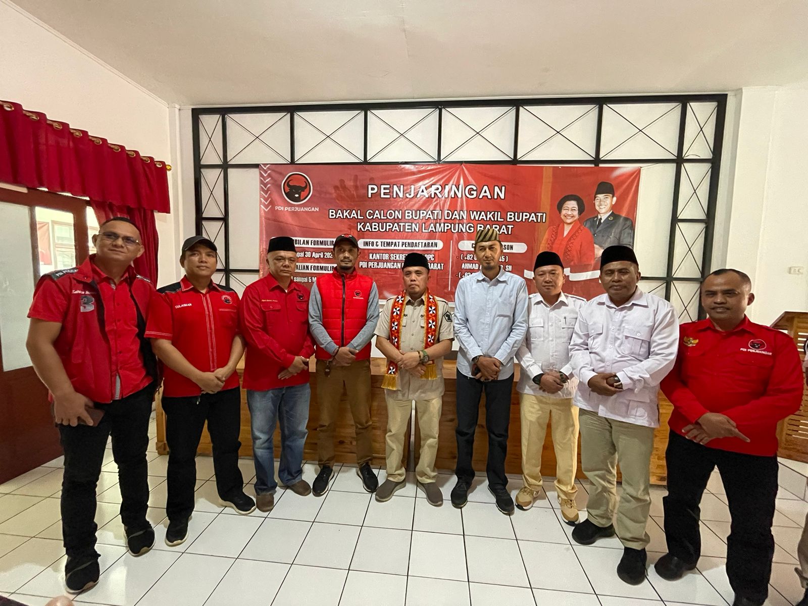 Merapat, Gerindra Lampung Barat Daftarkan Ketuanya Jadi Balon Wabup PDIP