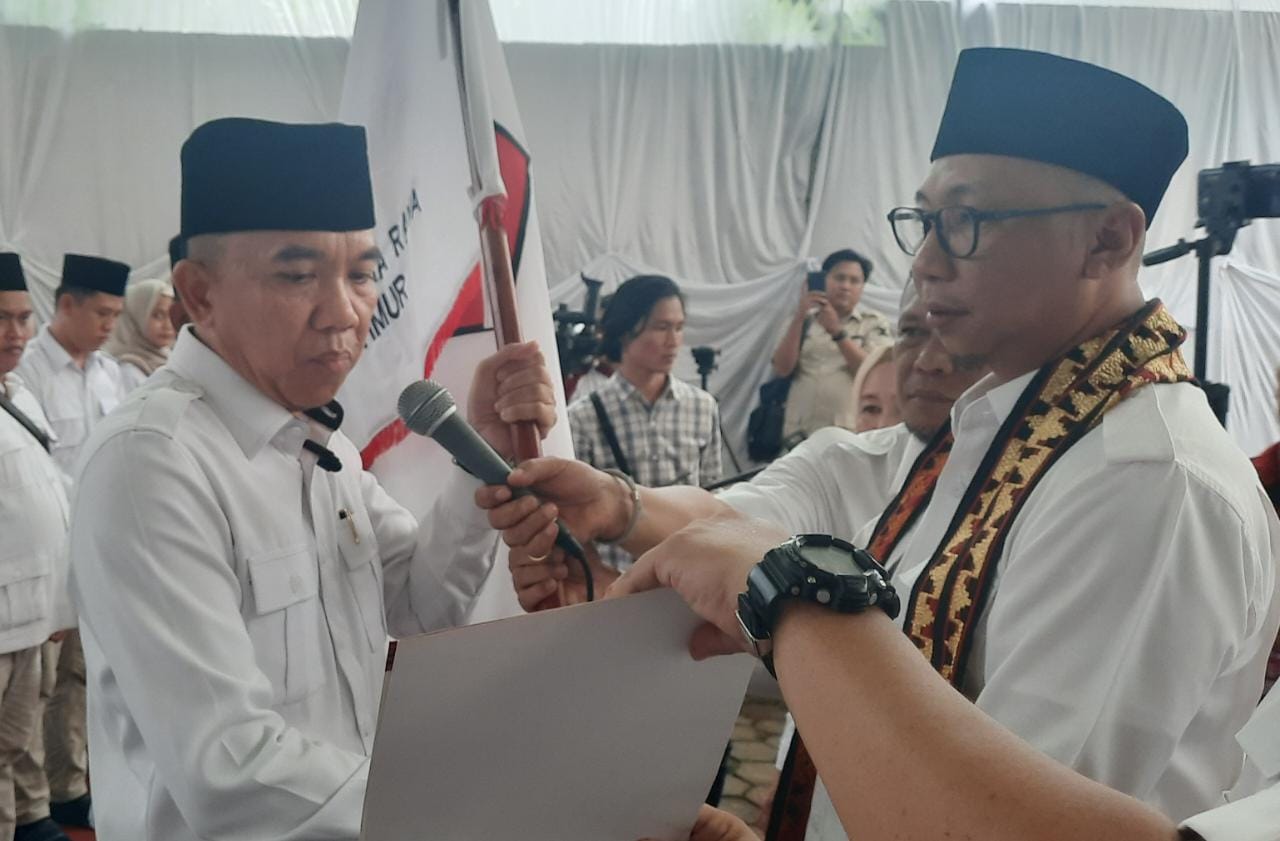 Ketua DPD Gerindra Lampung Kukuhkan Pengurus DPC dan PAC Lamtim