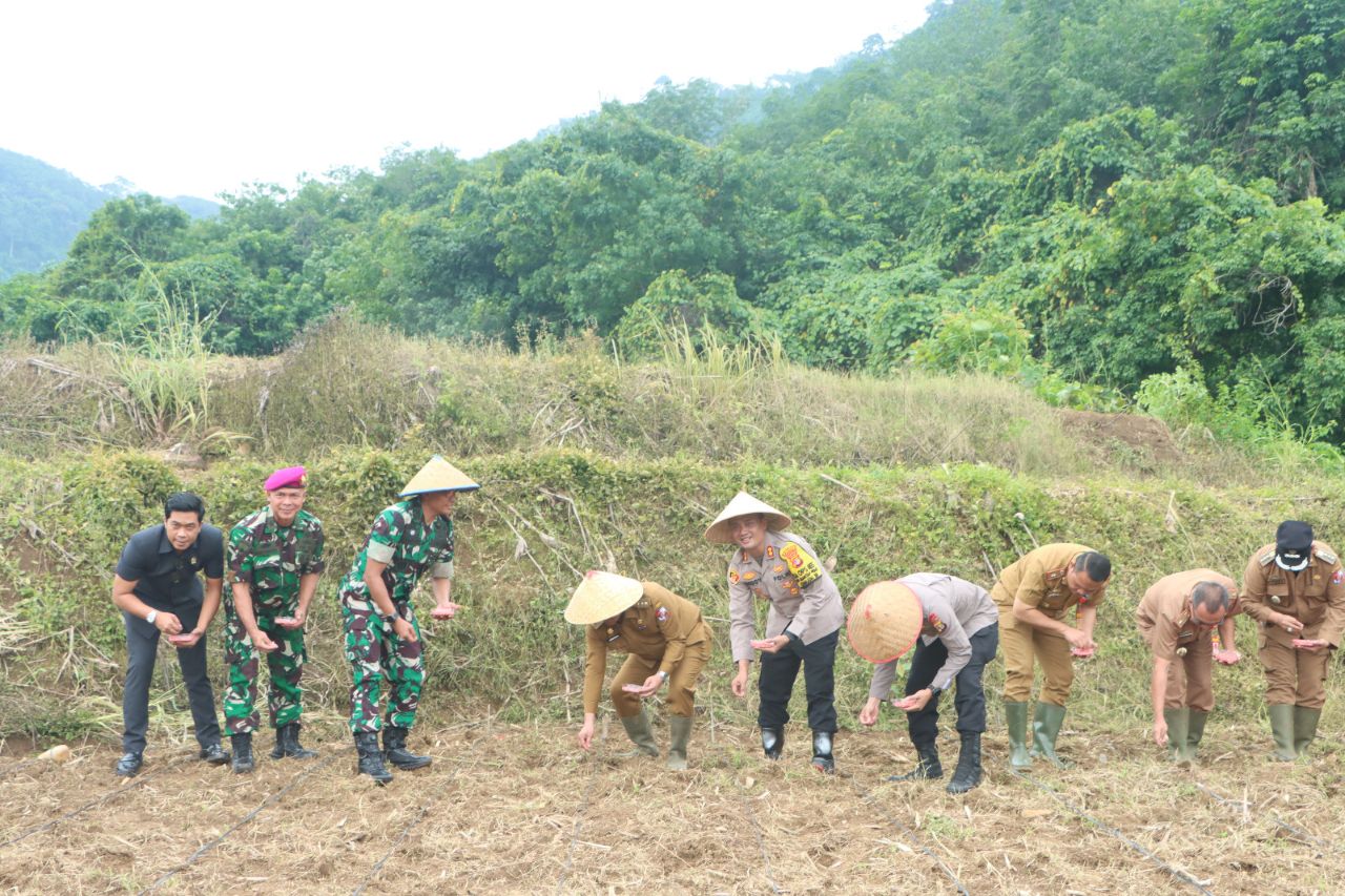 Dukung Asta Cita Presiden, Polres Lampung Utara Tanam Jagung 1 Juta Hektar