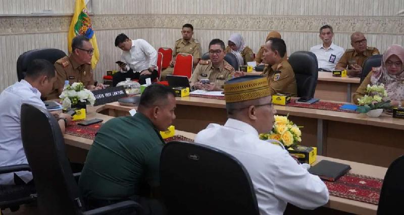 Pemprov Lampung Ikuti Rakor Pengendalian Inflasi Daerah, Penanggulangan Tuberculosis dan Polio