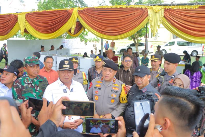 Kapolda Lampung Cek dan Monitoring TPS, Pastikan Pemilu 2024 Berlangsung Aman 