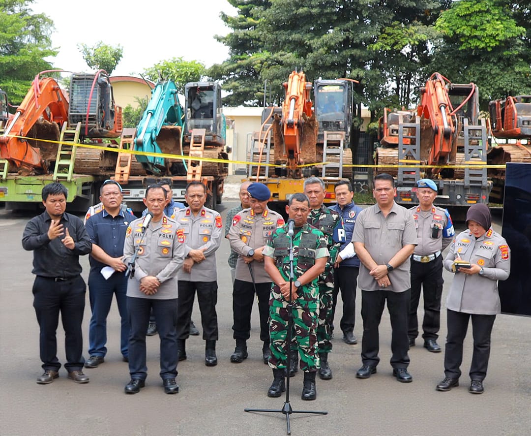 Polda Lampung Bongkar Tambang Emas Ilegal di Way Kanan