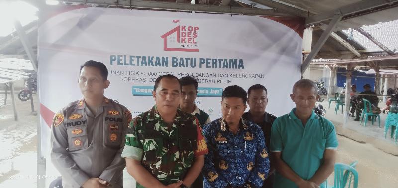 Kapten Tarekat Lakukan Ground Breaking Kopdes Merah Putih Desa Rejomulyo 