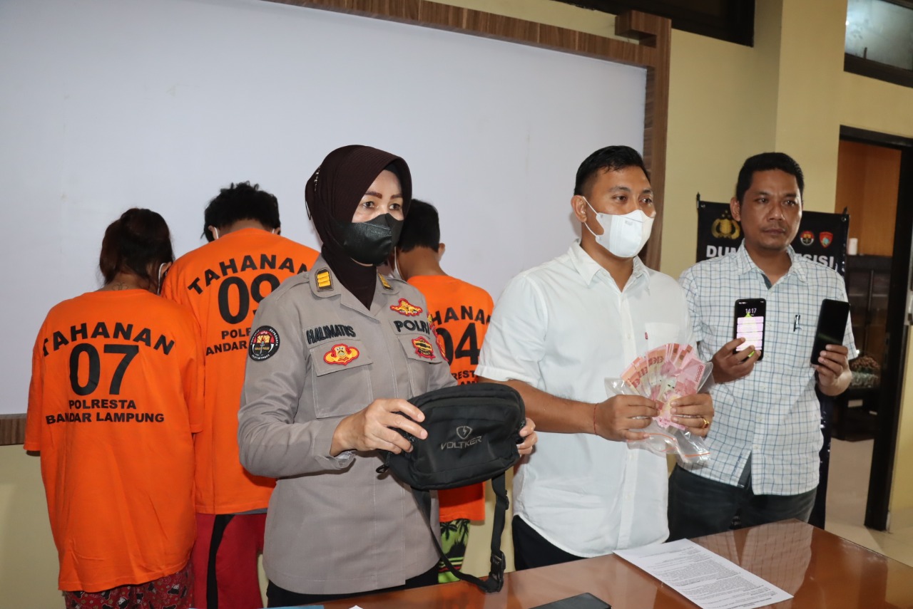 Polresta Bandar Lampung Tangkap Pelaku Curas Bermodus Gerebek