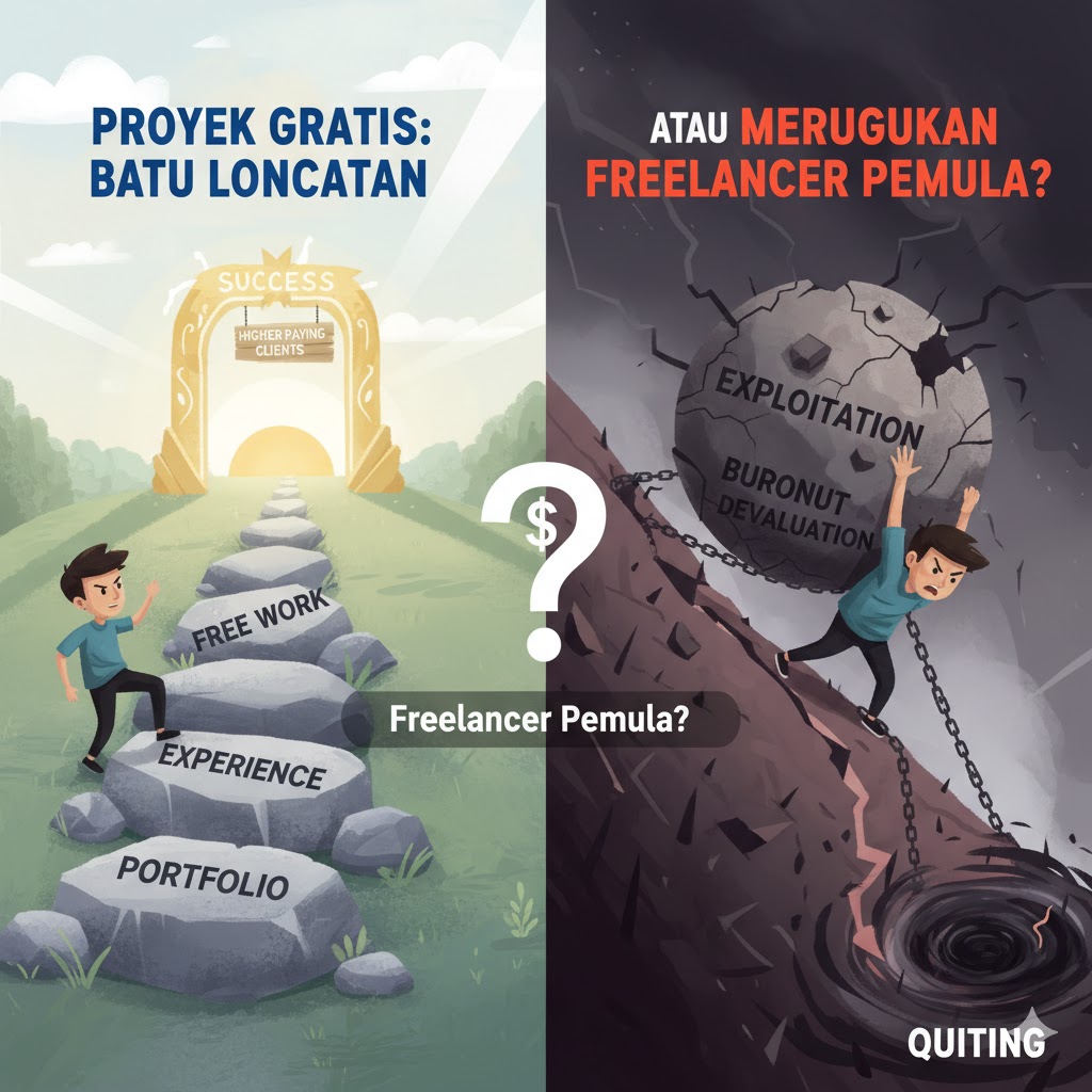 Freelancer Pemula: Haruskah Mulai dari Proyek Gratis? Ini Penjelasan Lengkapnya