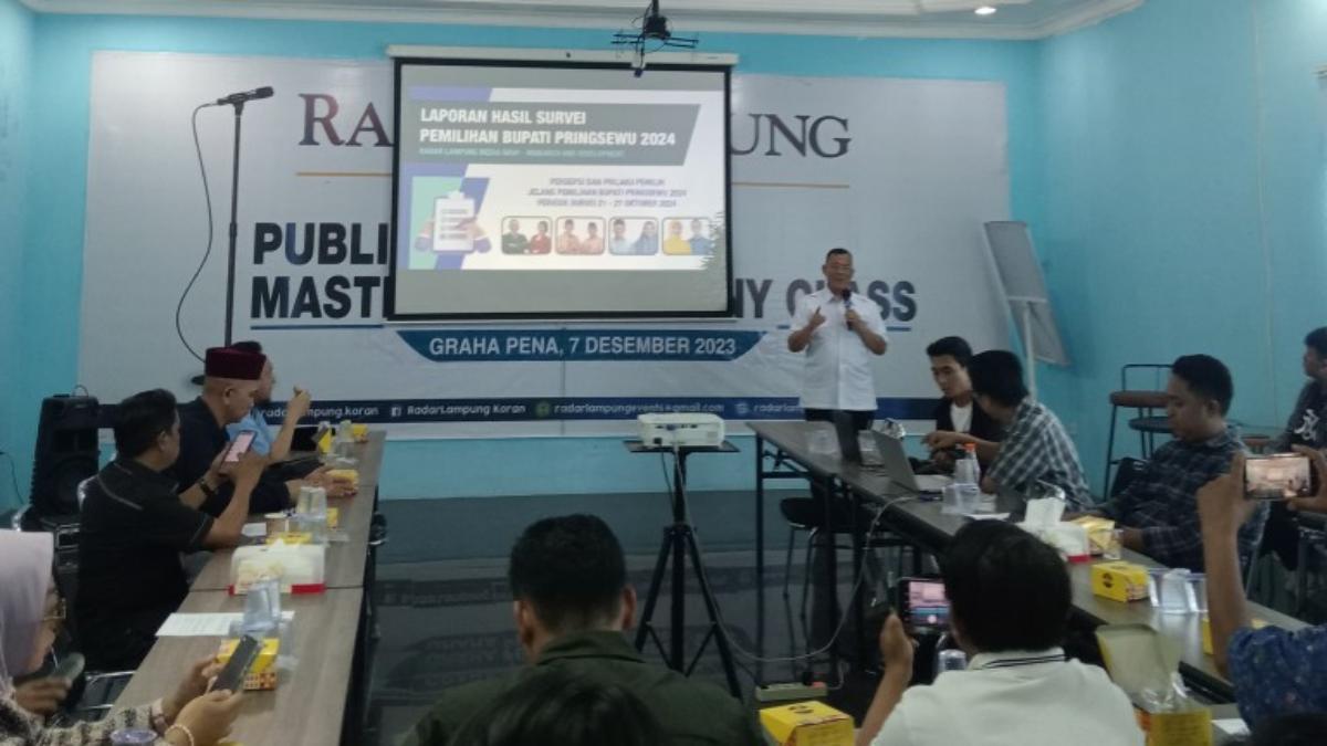 Hasil Survei Litbang RLMG, Elektabilitas Fauzi-Laras Unggul di Pilkada Kabupaten Pringsewu 