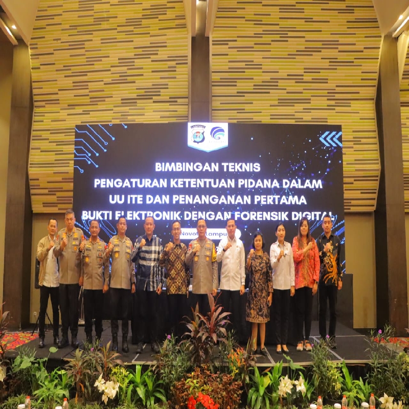 Kapolda Lampung Buka Pelatihan Bimbingan Teknis UU ITE Forensik Digital dan Penggunaan Sistem Aduan Instansi