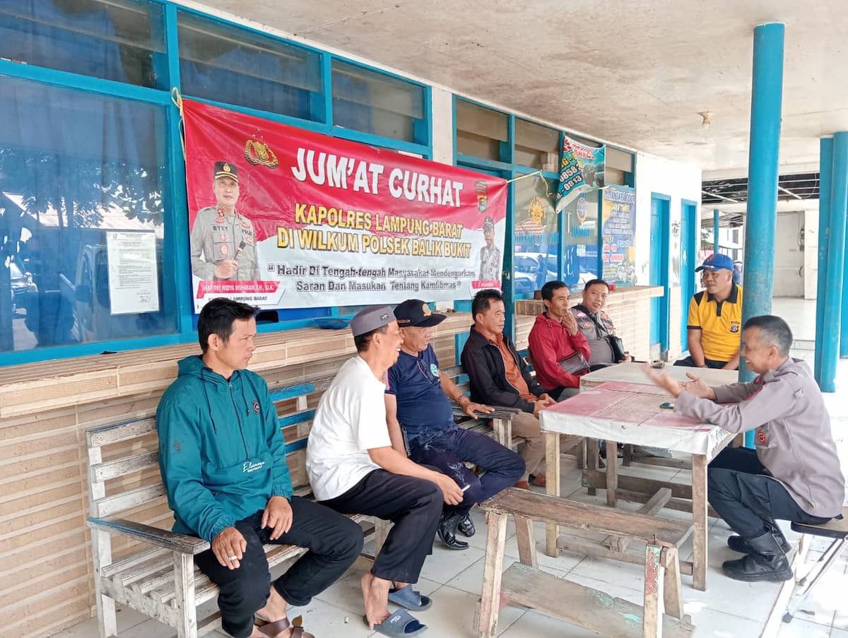 Tampung Saran dan Masukan Masyarakat, Polsek Balik Bukit Efektifkan Kegiatan Jumat Curhat